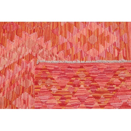 Tappeto Kilim Afghanistan rosso arancione 99x152