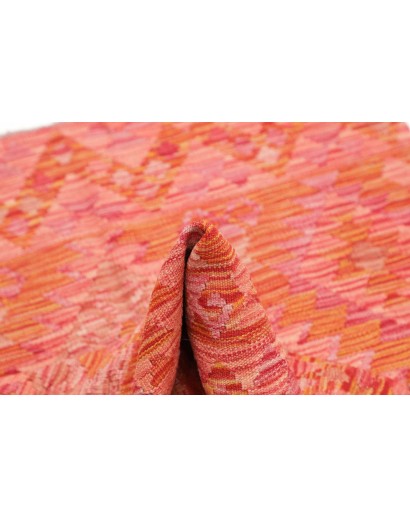 Tappeto Kilim Afghanistan rosso arancione 99x152