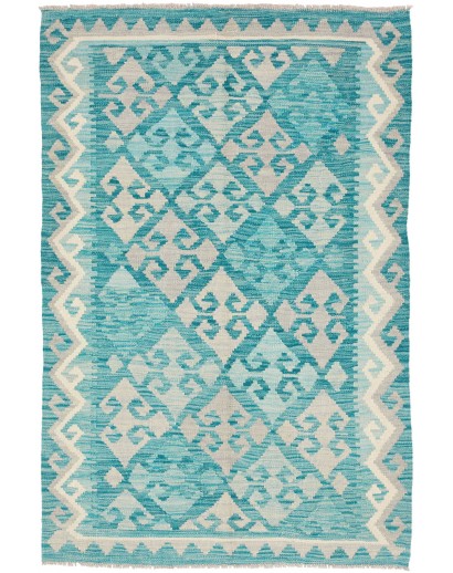 Tappeto Kilim Afghanistan beige verde 98x152