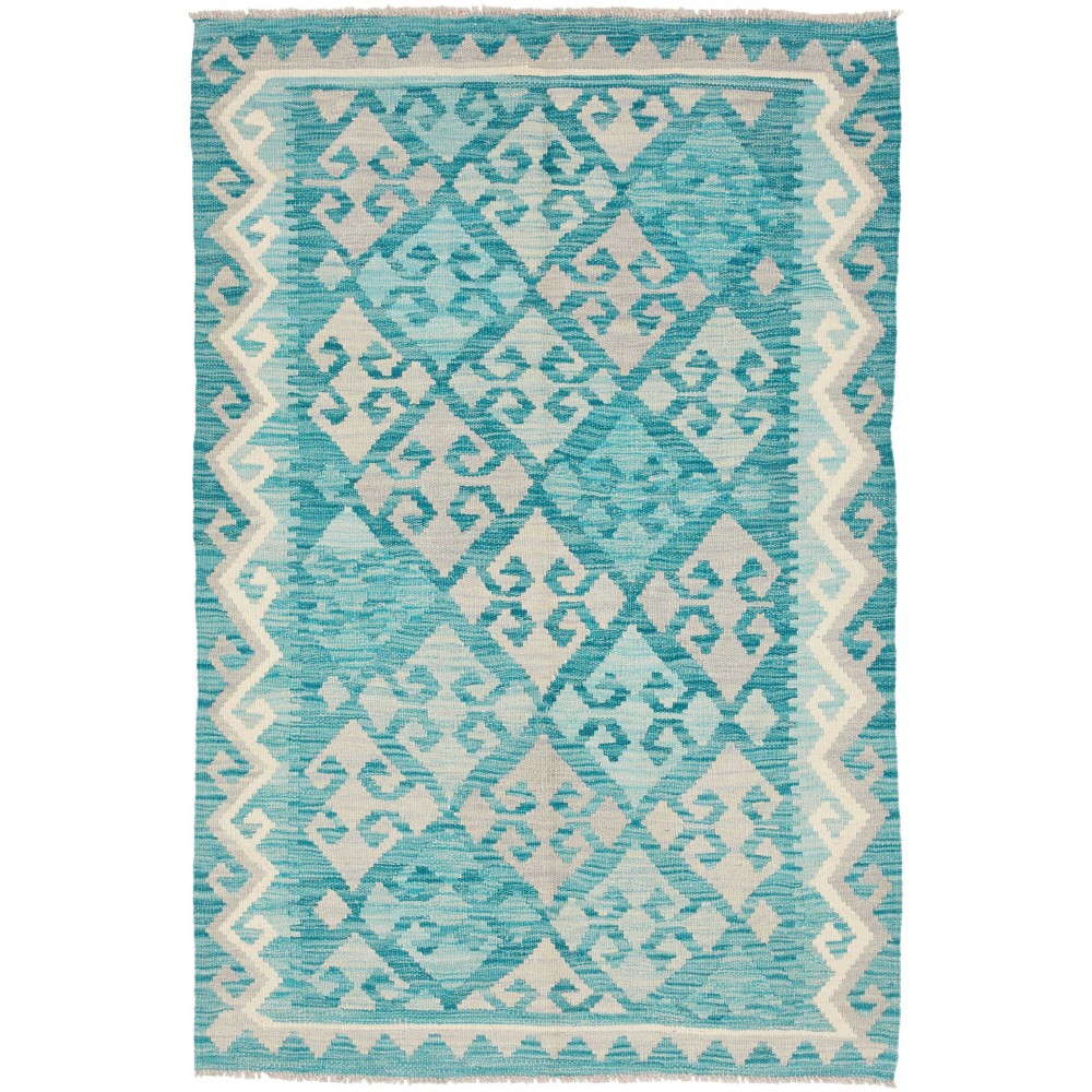 Tappeto Kilim Afghanistan beige verde 98x152