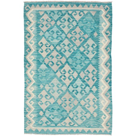Tappeto Kilim Afghanistan beige verde 98x152