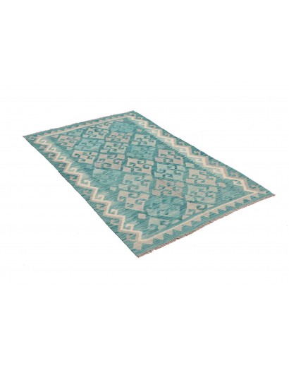 Tappeto Kilim Afghanistan beige verde 98x152