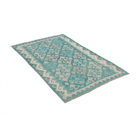 Tappeto Kilim Afghanistan beige verde 98x152
