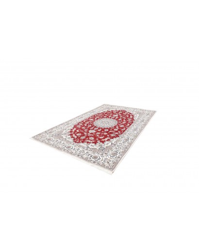 Tappeto Nain Kashmar Persia bianco grigio 200x300