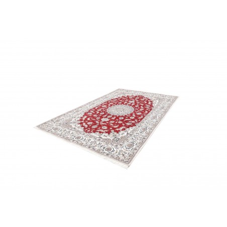 Tappeto Nain Kashmar Persia bianco grigio 200x300