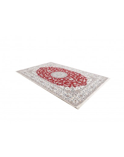 Tappeto Nain Kashmar Persia bianco grigio 200x300
