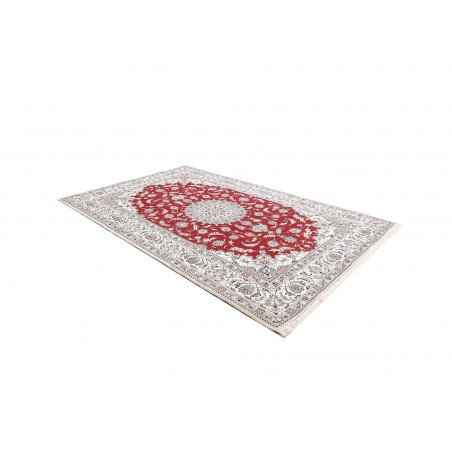 Tappeto Nain Kashmar Persia bianco grigio 200x300