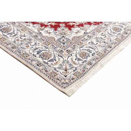 Tappeto Nain Kashmar Persia bianco grigio 200x300
