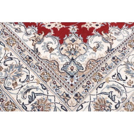 Tappeto Nain Kashmar Persia bianco grigio 200x300