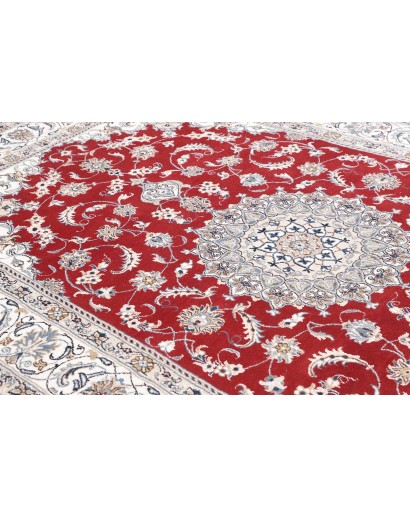 Tappeto Nain Kashmar Persia bianco grigio 200x300
