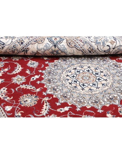 Tappeto Nain Kashmar Persia bianco grigio 200x300