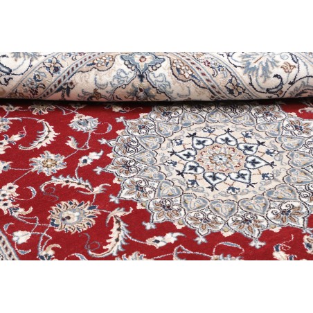 Tappeto Nain Kashmar Persia bianco grigio 200x300