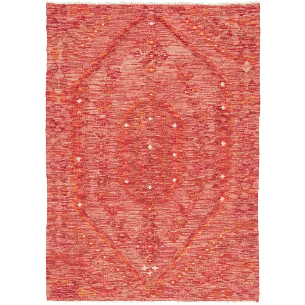 Tappeto Kilim Afghanistan rosso arancione 105x149