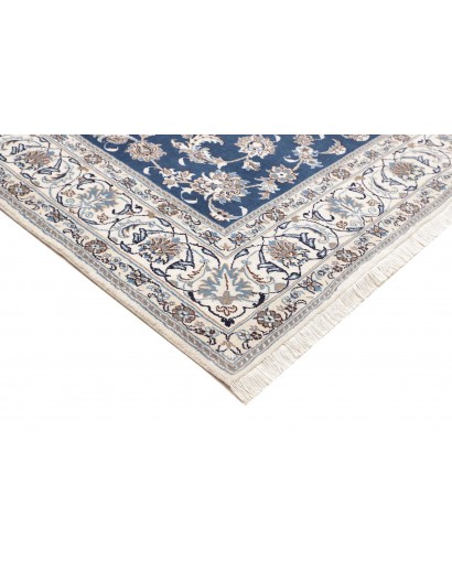 Tappeto Nain Kashmar Persia grigio blu 201x300