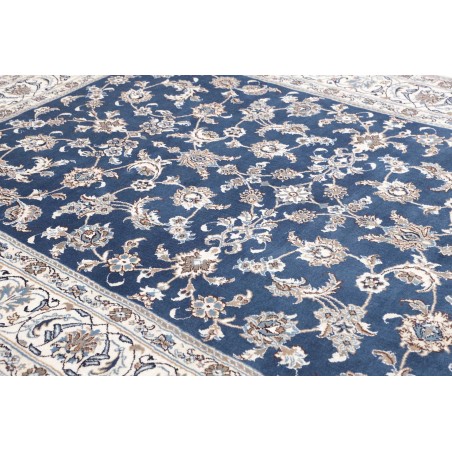 Tappeto Nain Kashmar Persia grigio blu 201x300