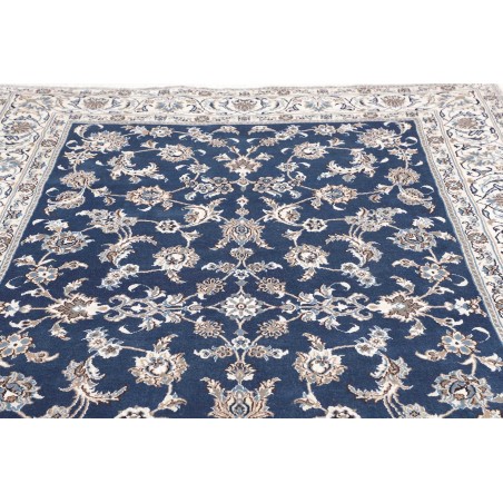 Tappeto Nain Kashmar Persia grigio blu 201x300