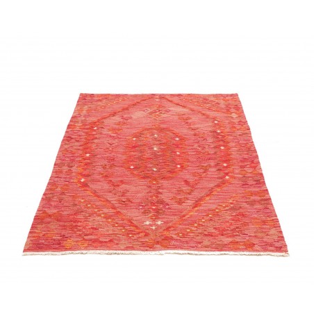 Tappeto Kilim Afghanistan rosso arancione 105x149