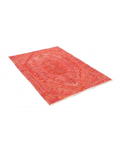 Tappeto Kilim Afghanistan rosso arancione 105x149