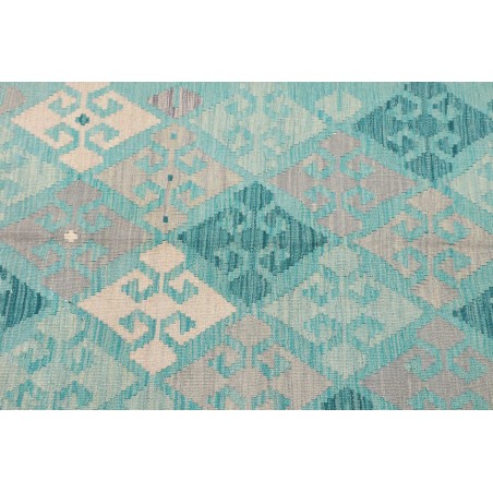 Tappeto Kilim Afghanistan azzurro beige 110x157