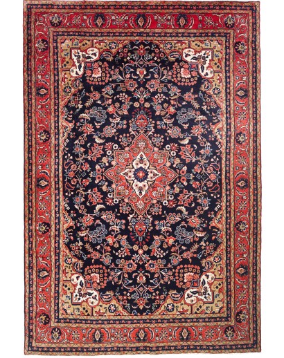 Tappeto Hamadan Fine Persia rosso verde 220x334