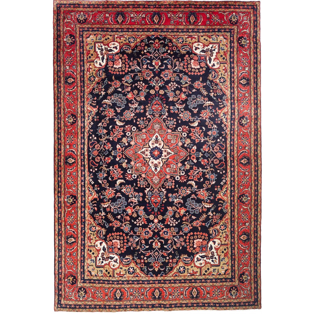 Tappeto Hamadan Fine Persia rosso verde 220x334 Tappeto Hamadan Fine Persia rosso verde 220x334