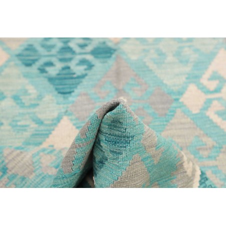 Tappeto Kilim Afghanistan azzurro beige 110x157