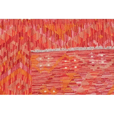 Tappeto Kilim Afghanistan rosso arancione 98x153
