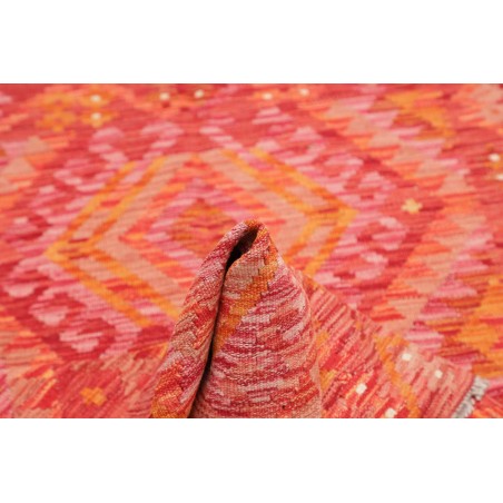 Tappeto Kilim Afghanistan rosso arancione 98x153