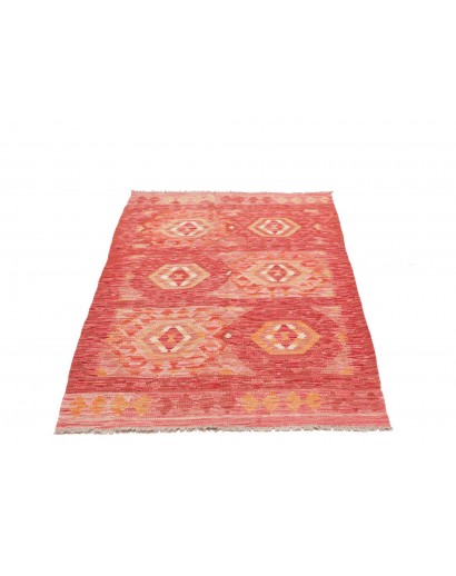 Tappeto Kilim Afghanistan arancione marrone 95x153