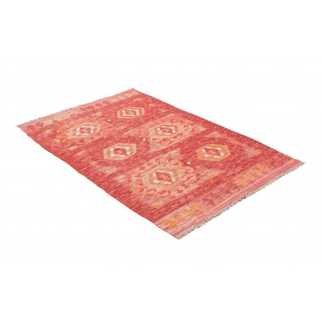 Tappeto Kilim Afghanistan arancione marrone 95x153