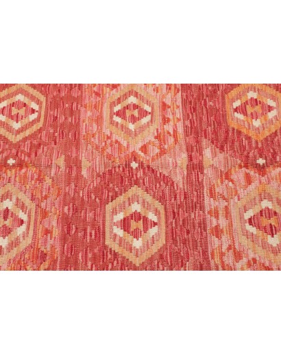 Tappeto Kilim Afghanistan arancione marrone 95x153