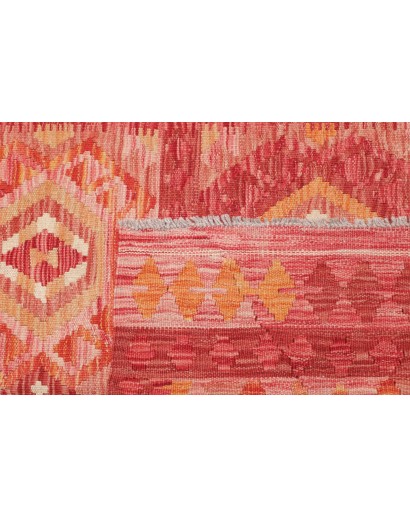 Tappeto Kilim Afghanistan arancione marrone 95x153