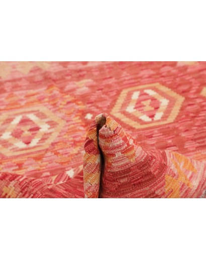 Tappeto Kilim Afghanistan arancione marrone 95x153