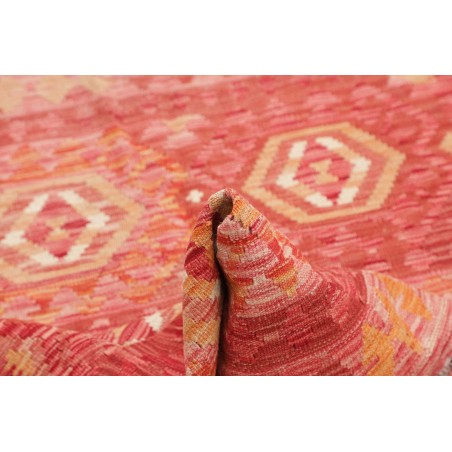 Tappeto Kilim Afghanistan arancione marrone 95x153