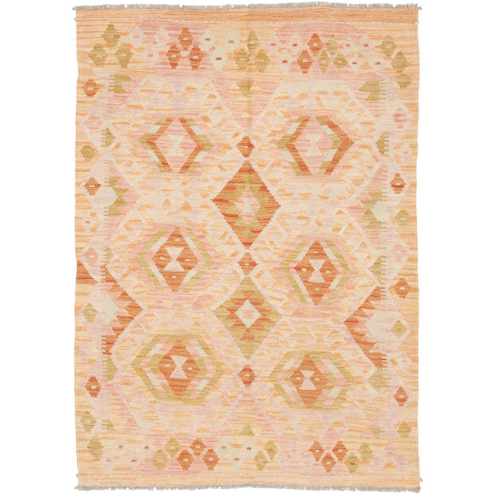 Tappeto Kilim Afghanistan marrone arancione 106x146