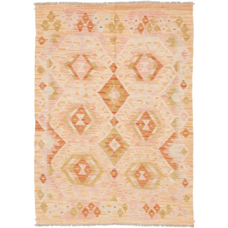 Tappeto Kilim Afghanistan marrone arancione 106x146