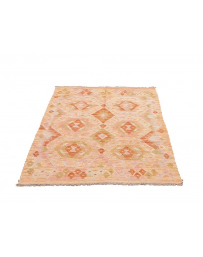 Tappeto Kilim Afghanistan marrone arancione 106x146