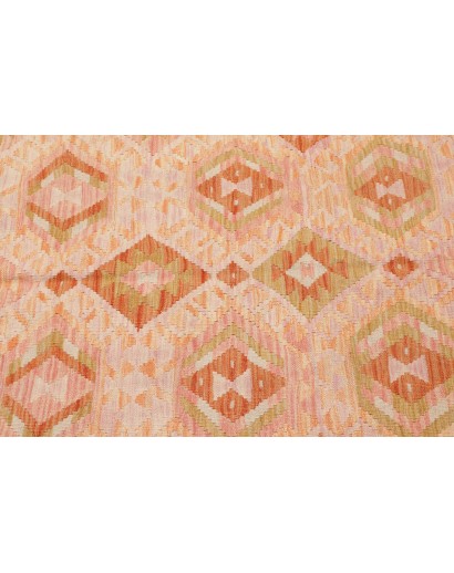 Tappeto Kilim Afghanistan marrone arancione 106x146