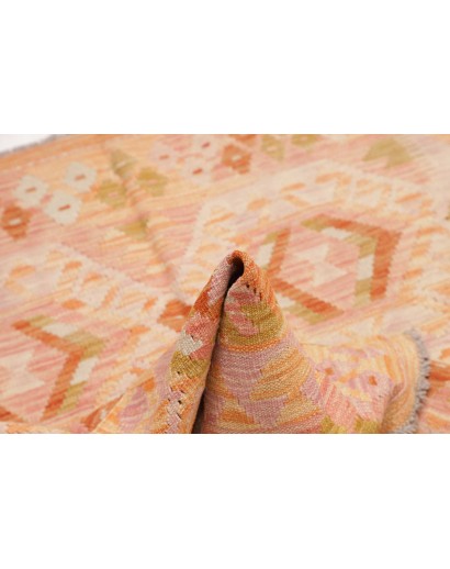 Tappeto Kilim Afghanistan marrone arancione 106x146