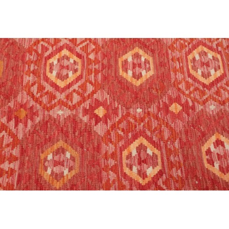 Tappeto Kilim Afghanistan rosso giallo 103x157