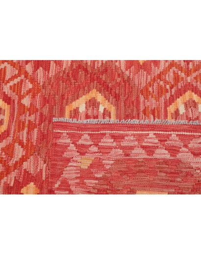 Tappeto Kilim Afghanistan rosso giallo 103x157