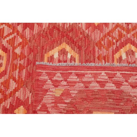 Tappeto Kilim Afghanistan rosso giallo 103x157