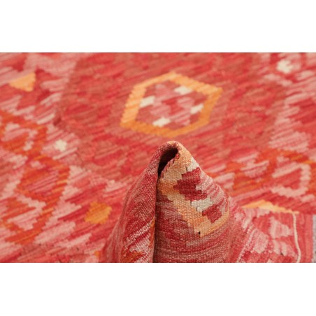 Tappeto Kilim Afghanistan rosso giallo 103x157