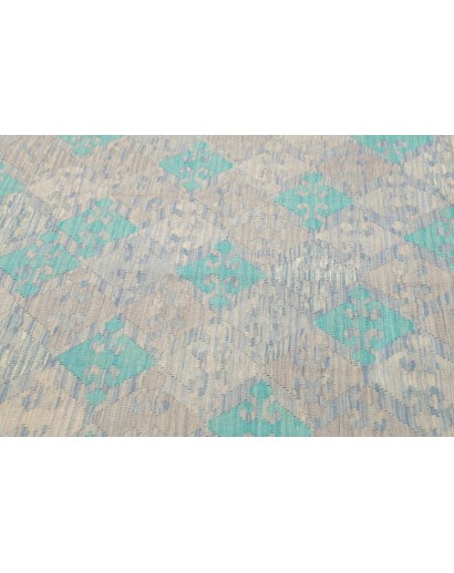 Tappeto Kilim Afghanistan beige azzurro 155x197