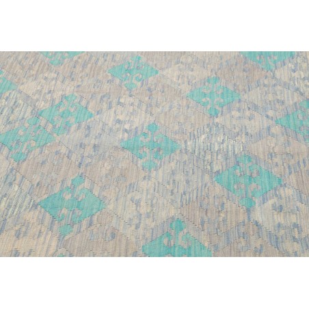 Tappeto Kilim Afghanistan beige azzurro 155x197