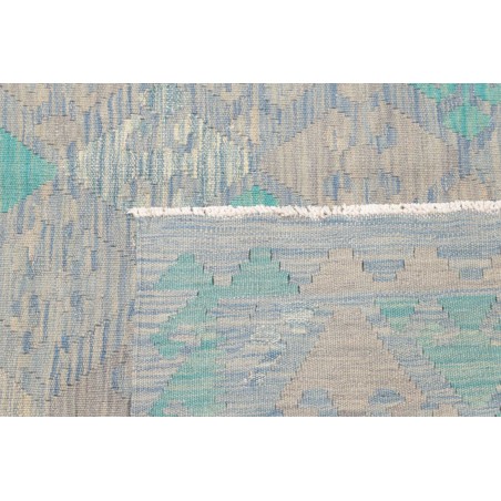Tappeto Kilim Afghanistan beige azzurro 155x197