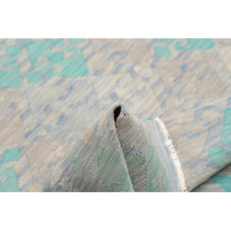 Tappeto Kilim Afghanistan beige azzurro 155x197