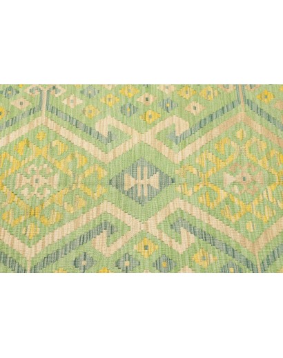 Tappeto Kilim Afghanistan marrone verde 103x149