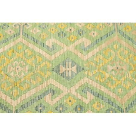 Tappeto Kilim Afghanistan marrone verde 103x149
