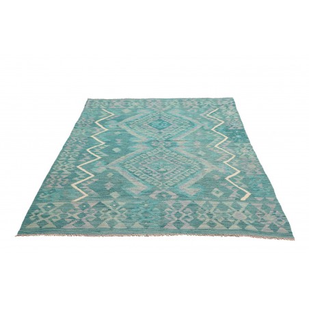 Tappeto Kilim Afghanistan azzurro verde 148x195